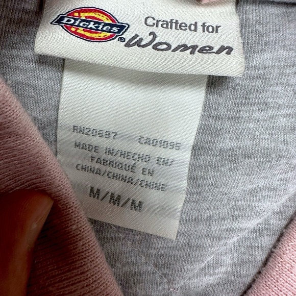 Dickies Women's‎ Quilted Puffer Bomber Jacket Coat Pale Pink Size Medium - Picture 12 of 13